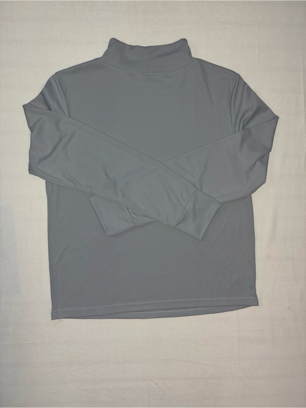 just be Light Gray Mock Neck Long-Sleeve Top - Picture 3 of 4